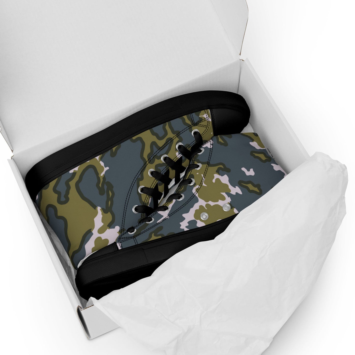 Russian Barvikha Tundra CAMO Mens high top canvas shoes - High Top Canvas Shoes
