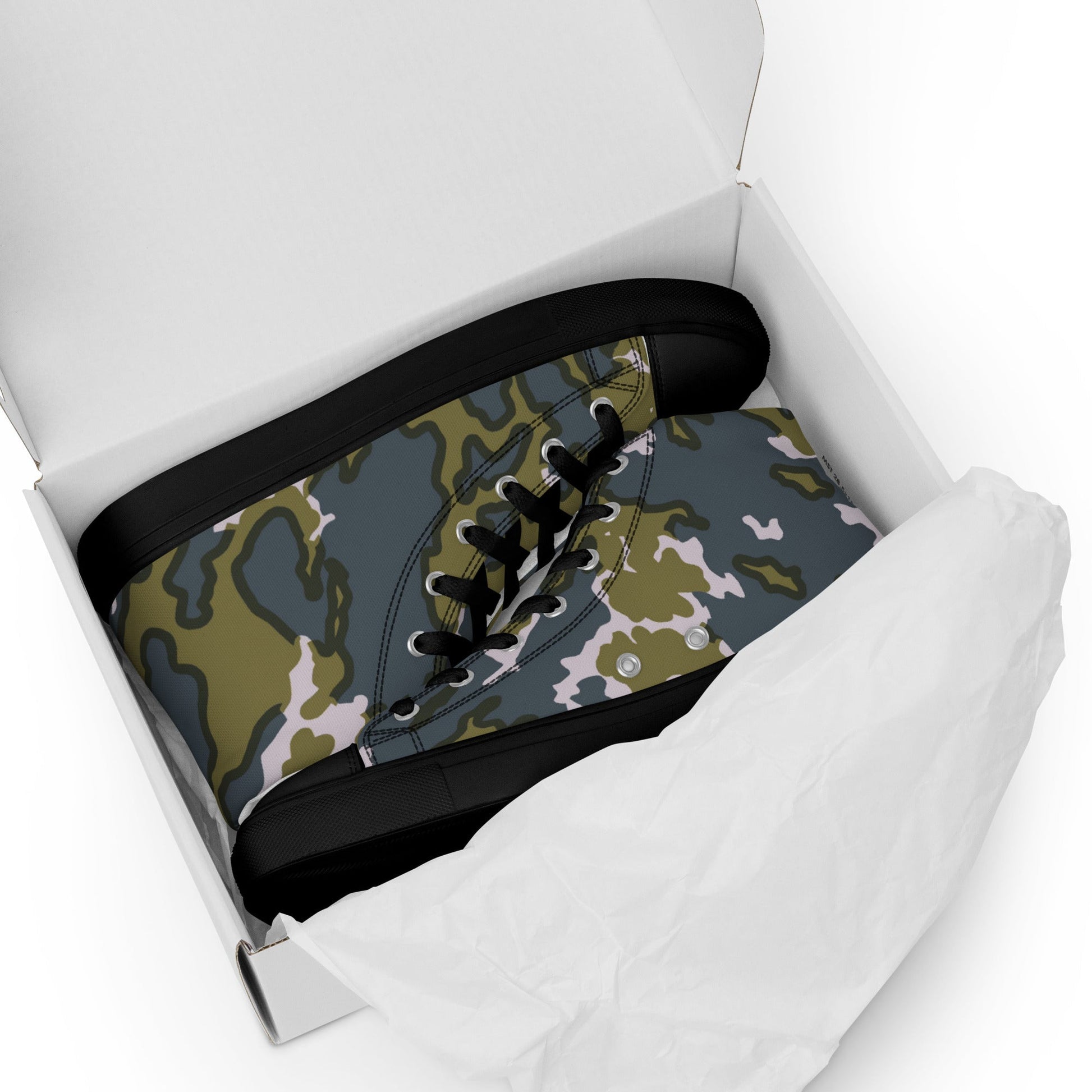 Russian Barvikha Tundra CAMO Mens high top canvas shoes - High Top Canvas Shoes