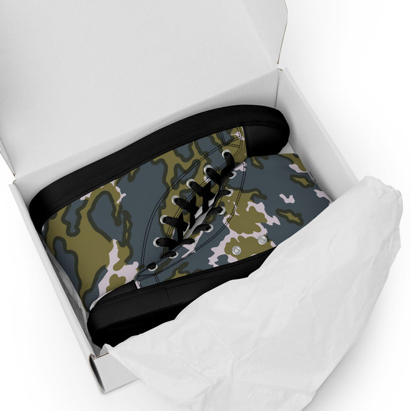 Barvikha Tundra Russian CAMO Mens High-Top Canvas Shoes