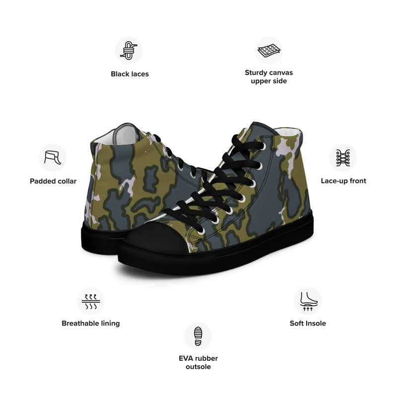 Barvikha Tundra Russian CAMO Mens High-Top Canvas Shoes