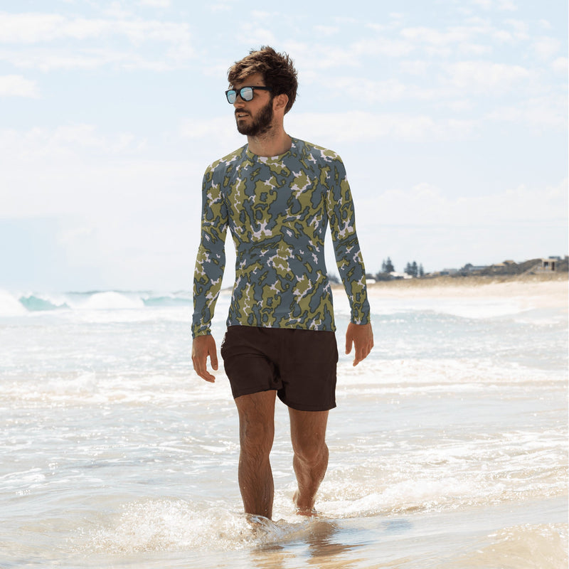 Barvikha Tundra Russian CAMO Mens Long-Sleeve Rash Guard - XS