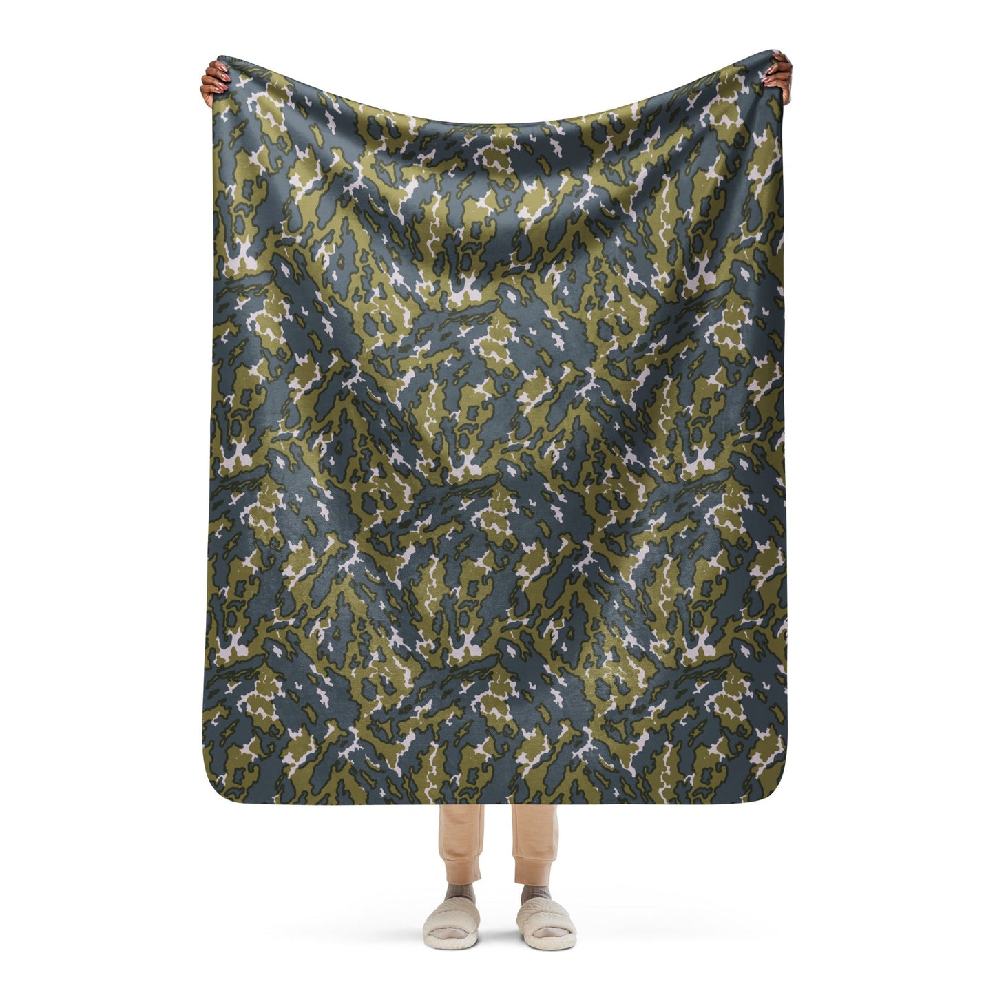 Russian Barvikha Tundra CAMO Sherpa blanket - 50″×60″ - Blanket