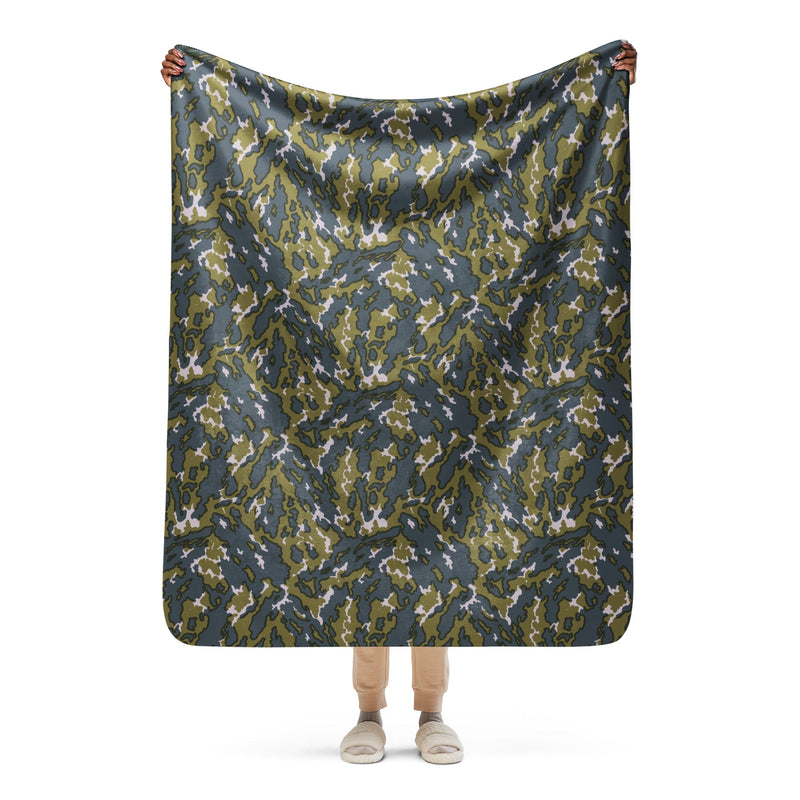 Barvikha Tundra Russian CAMO Sherpa Blanket - 50″×60″