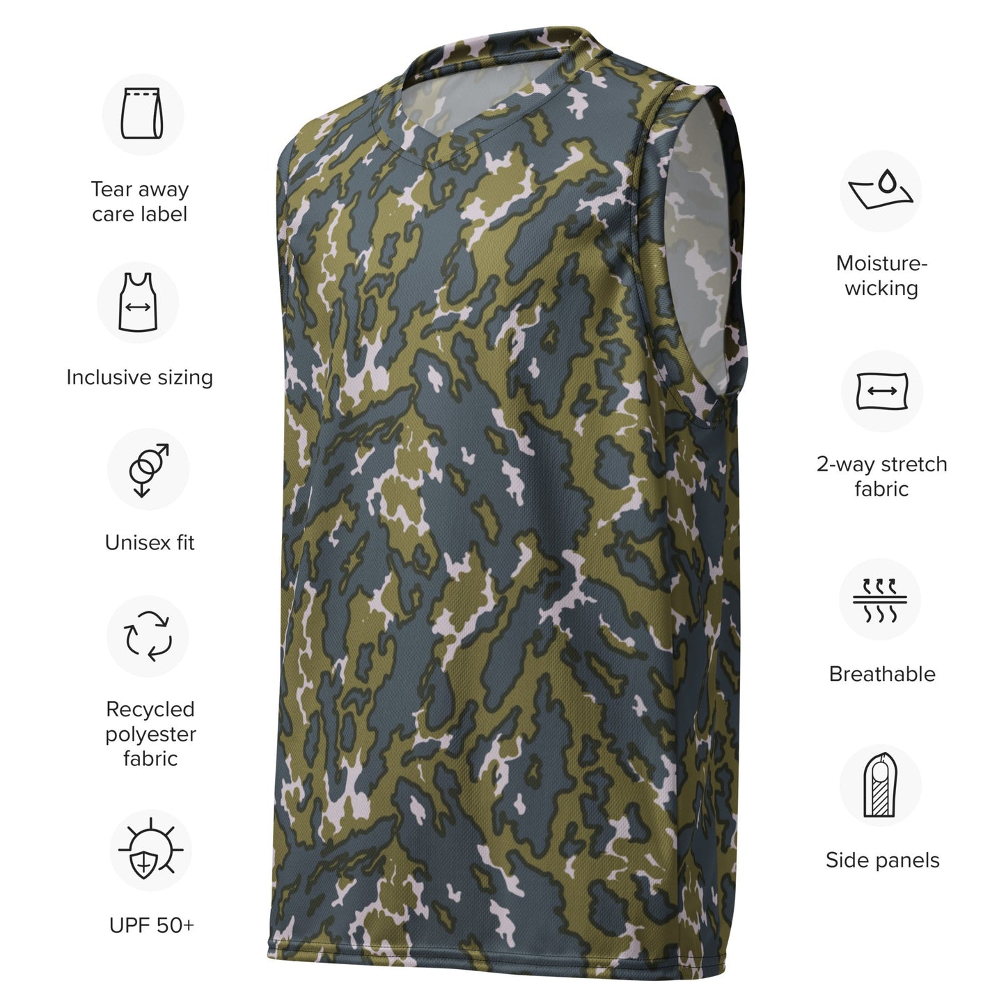 Russian Barvikha Tundra CAMO unisex basketball jersey - Basketball Jerseys