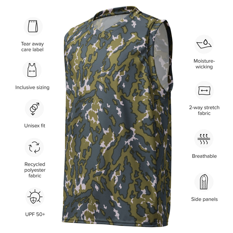 Barvikha Tundra Russian CAMO Unisex Basketball Jersey