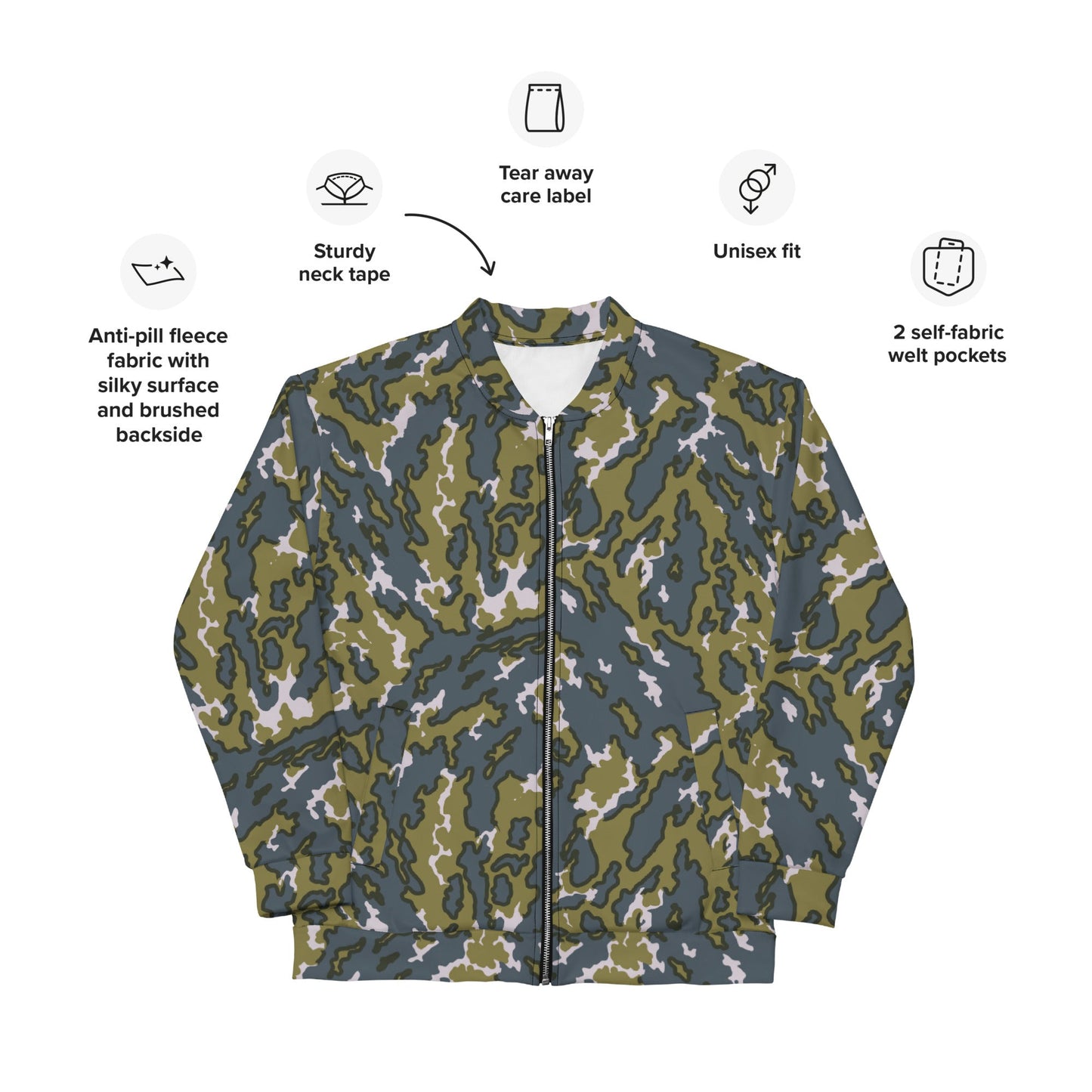 Russian Barvikha Tundra CAMO Unisex Bomber Jacket - Jackets