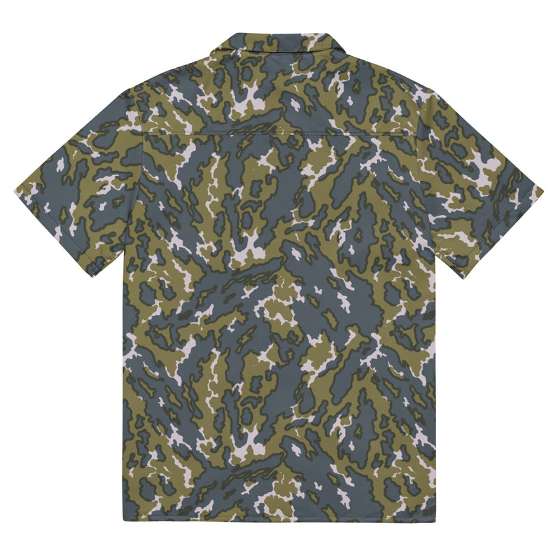 Barvikha Tundra Russian CAMO Unisex Short-Sleeve Button Shirt - Button-Up