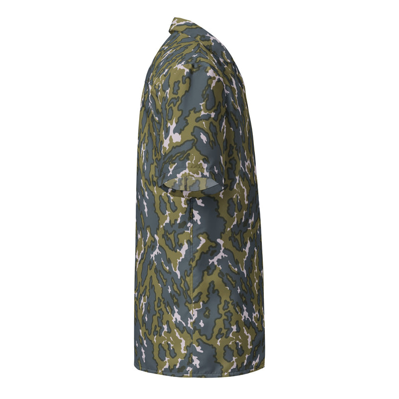 Barvikha Tundra Russian CAMO Unisex Short-Sleeve Button Shirt - Button-Up