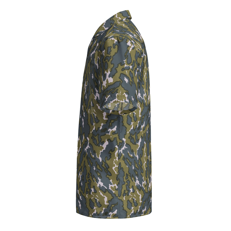 Barvikha Tundra Russian CAMO Unisex Short-Sleeve Button Shirt - Button-Up