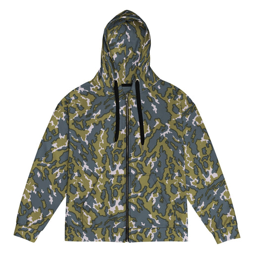 Barvikha Tundra Russian CAMO Unisex Zip Hoodie - 2XS
