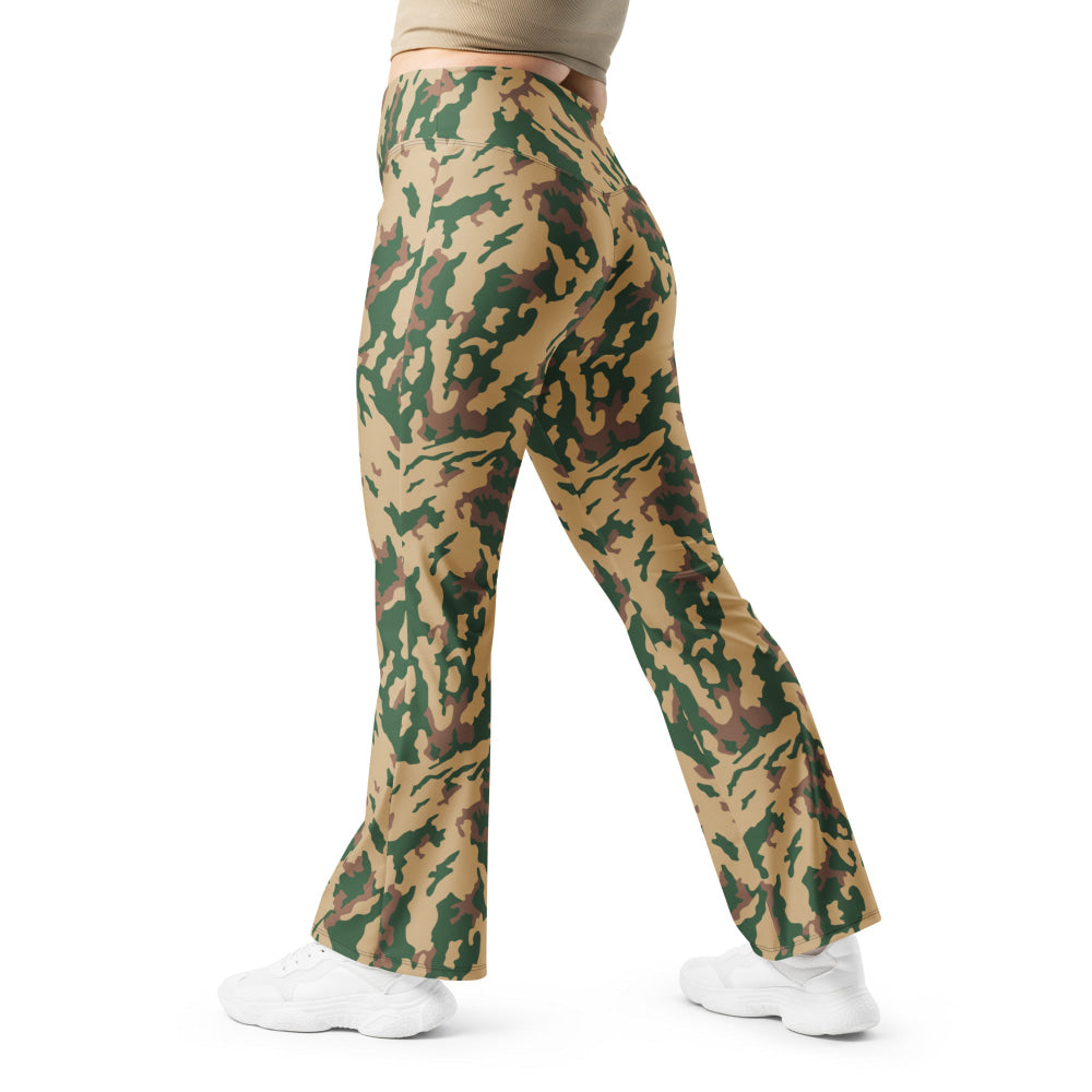 Russian Barvikha VSR Dubok Desert CAMO Flare leggings - 2XS - Womens Leggings