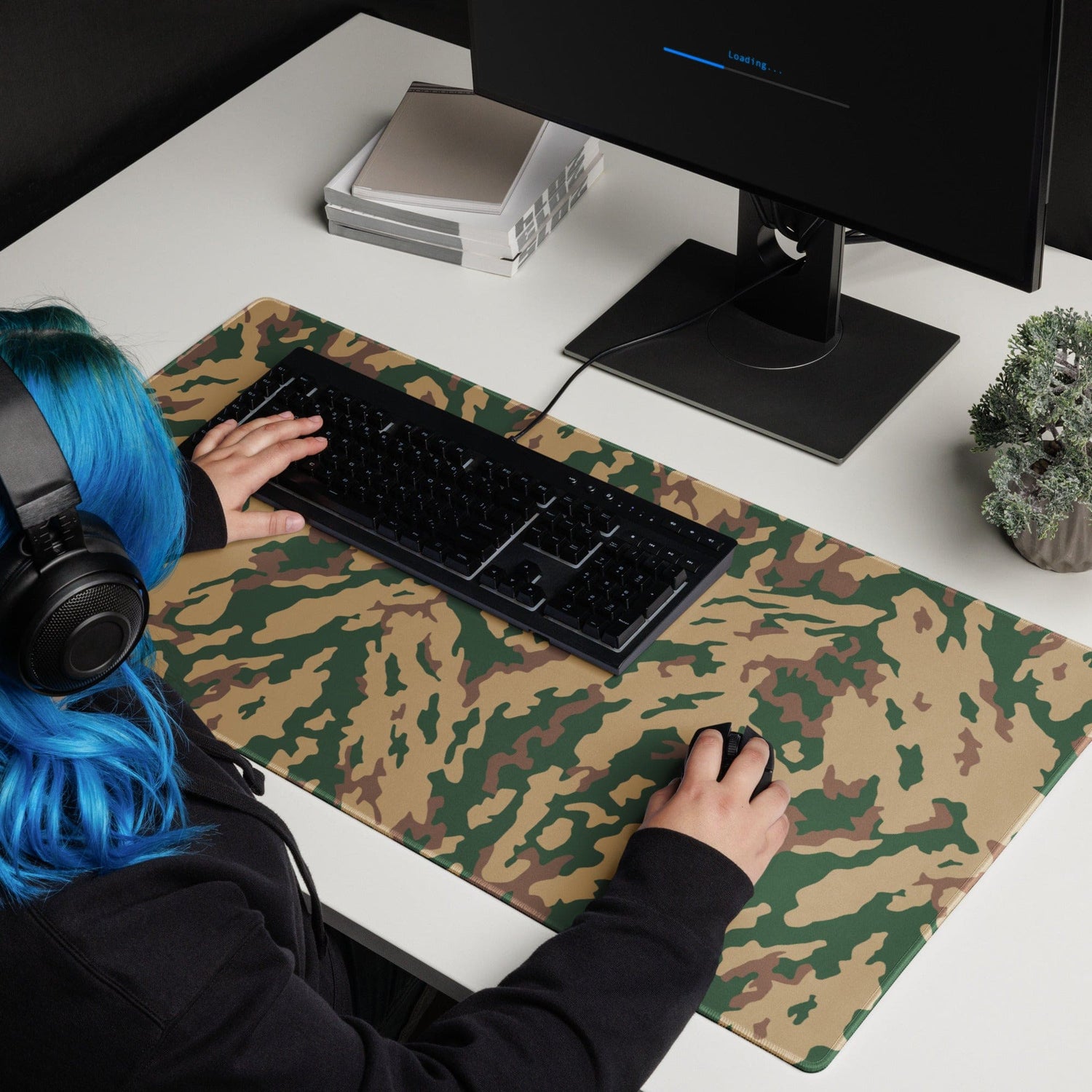 Russian Barvikha VSR Dubok Desert CAMO Gaming mouse pad - 36″×18″ - Mouse Pads