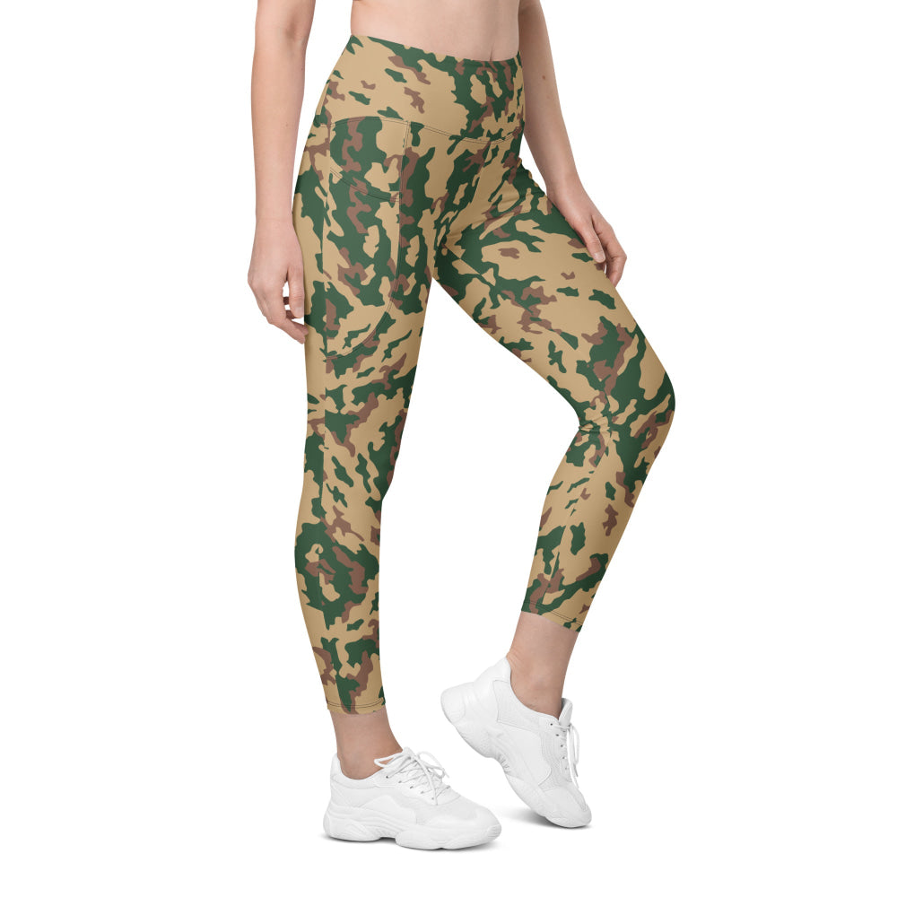 Russian Barvikha VSR Dubok Desert CAMO Leggings with pockets - 2XS - Womens With Pockets