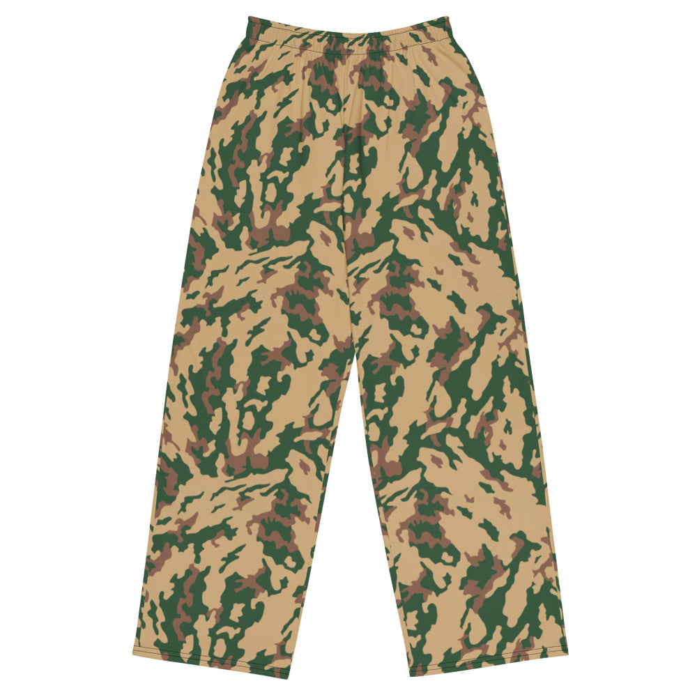 Russian Barvikha VSR Dubok Desert CAMO unisex wide-leg pants - 2XS - Unisex Wide-Leg Pants