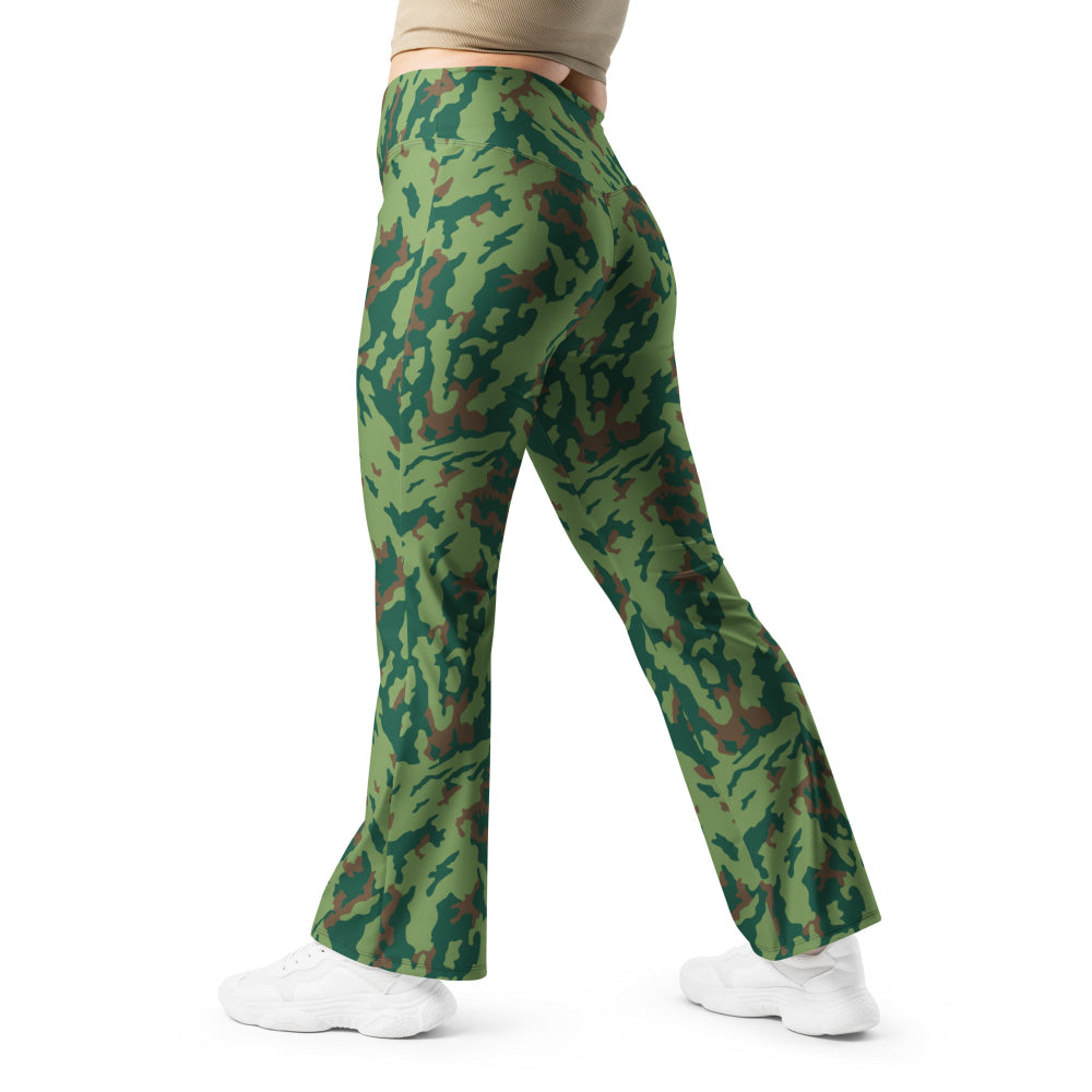 Russian Barvikha VSR Dubok Marine CAMO Flare leggings - 2XS - Womens Leggings