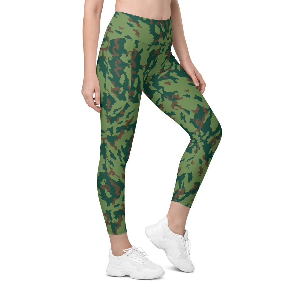 Russian Barvikha VSR Dubok Marine CAMO Leggings with pockets - 2XS - Womens With Pockets