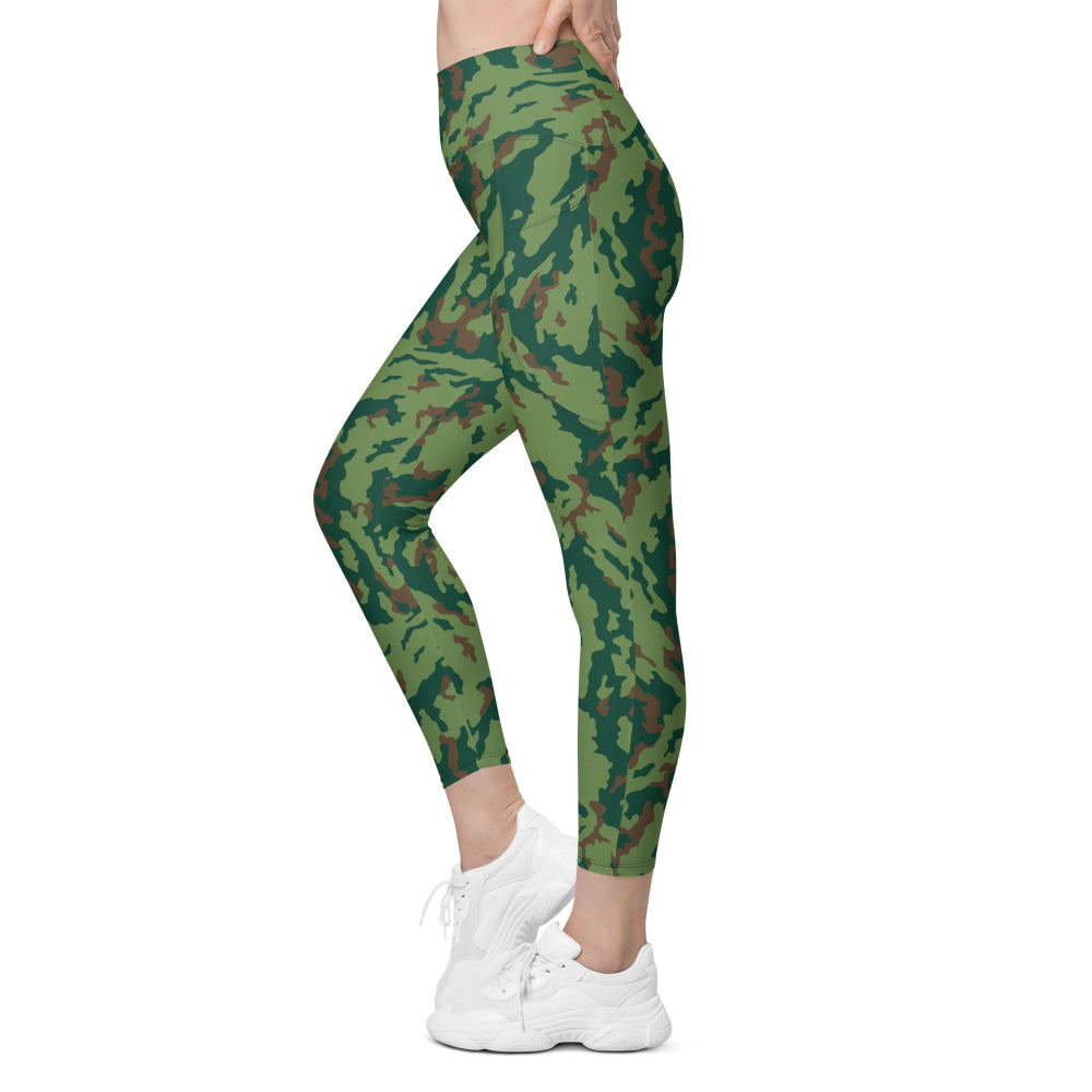 Russian Barvikha VSR Dubok Marine CAMO Leggings with pockets - Womens With Pockets