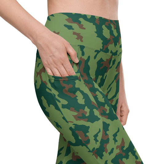 Russian Barvikha VSR Dubok Marine CAMO Leggings with pockets - Womens With Pockets