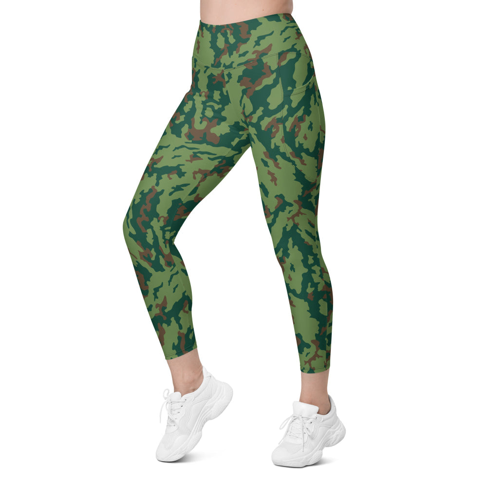 Russian Barvikha VSR Dubok Marine CAMO Leggings with pockets - Womens With Pockets