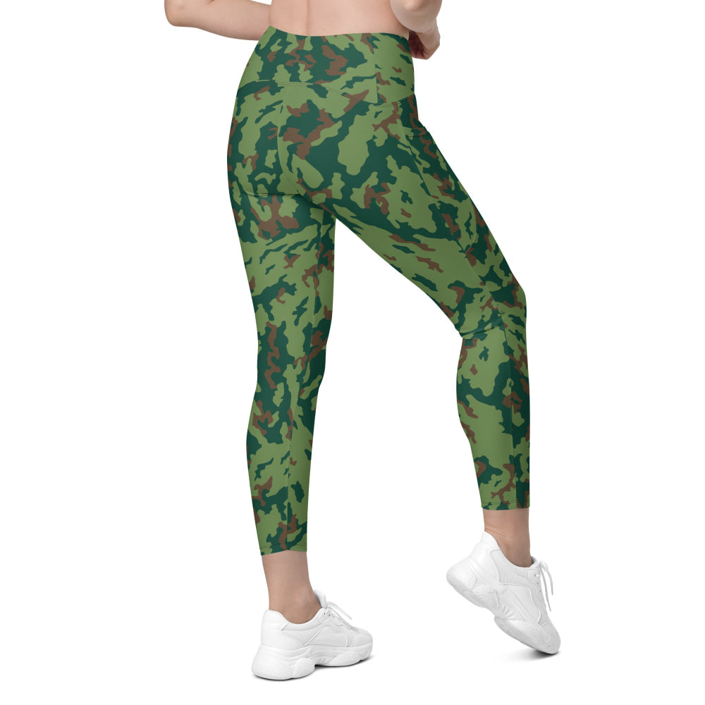 Russian Barvikha VSR Dubok Marine CAMO Leggings with pockets - Womens With Pockets