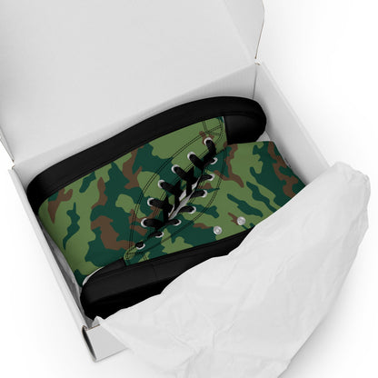 Russian Barvikha VSR Dubok Marine CAMO Men’s high top canvas shoes - Mens High Top Canvas Shoes