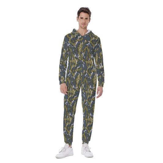 Russian Barvikha VSR Dubok CAMO Men’s Hooded Jumpsuit - S / White - Mens