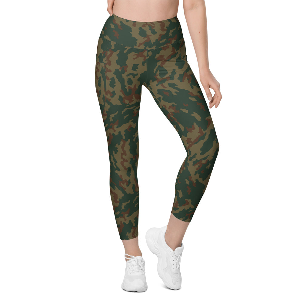 Russian Barvikha VSR Dubok Mountain CAMO Leggings with pockets - Womens With Pockets