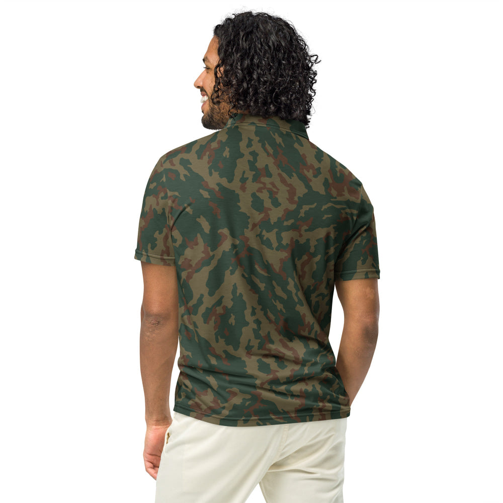 Russian Barvikha VSR Dubok Mountain CAMO Men’s slim fit polo - Mens Slim Fit Polo