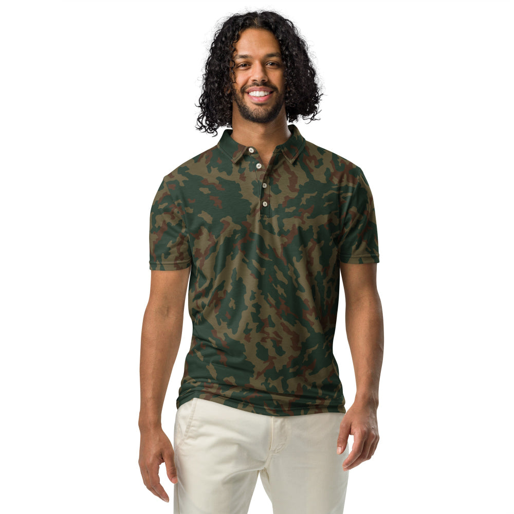 Russian Barvikha VSR Dubok Mountain CAMO Men’s slim fit polo - Mens Slim Fit Polo