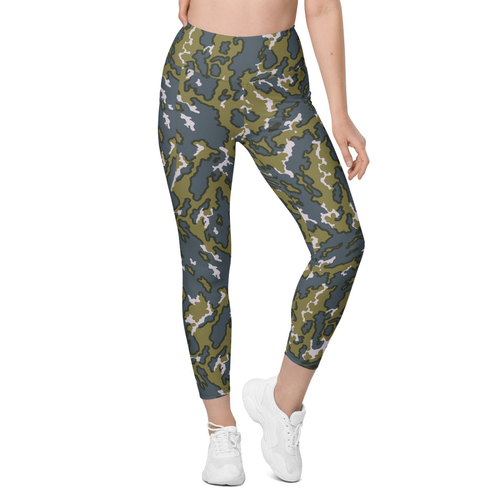 Russian Barvikha VSR Dubok Tundra CAMO Leggings with pockets - Womens With Pockets