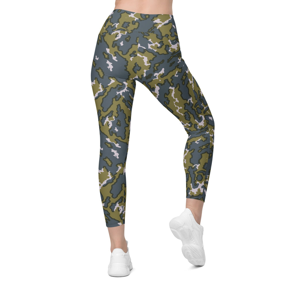 Russian Barvikha VSR Dubok Tundra CAMO Leggings with pockets - Womens With Pockets