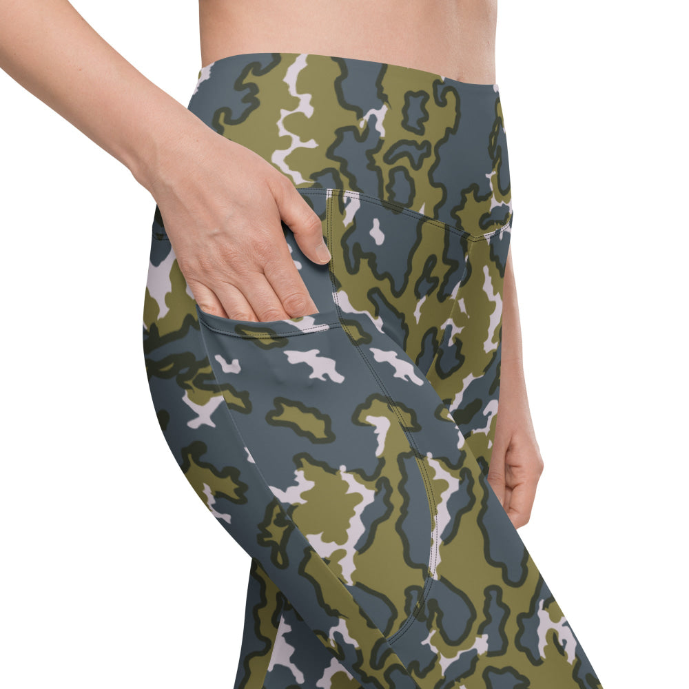 Russian Barvikha VSR Dubok Tundra CAMO Leggings with pockets - Womens With Pockets