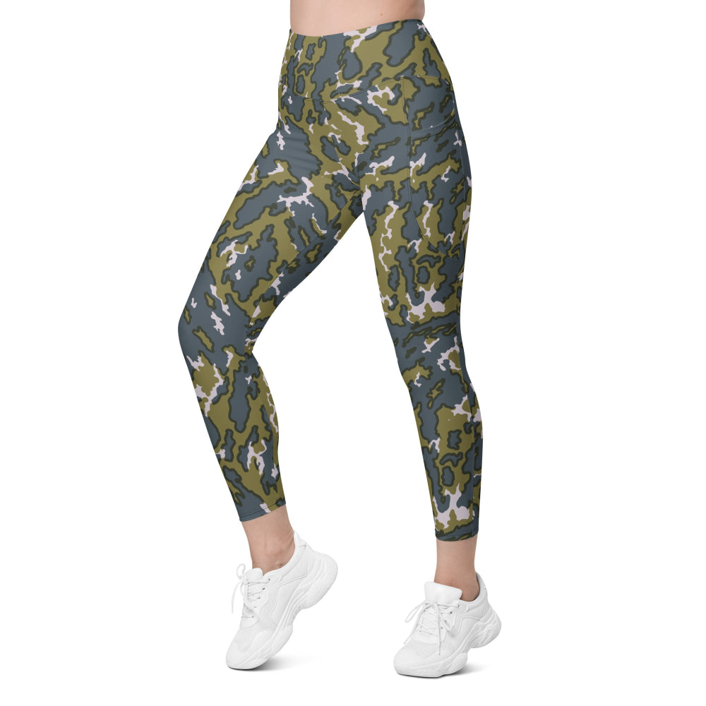 Russian Barvikha VSR Dubok Tundra CAMO Leggings with pockets - Womens With Pockets