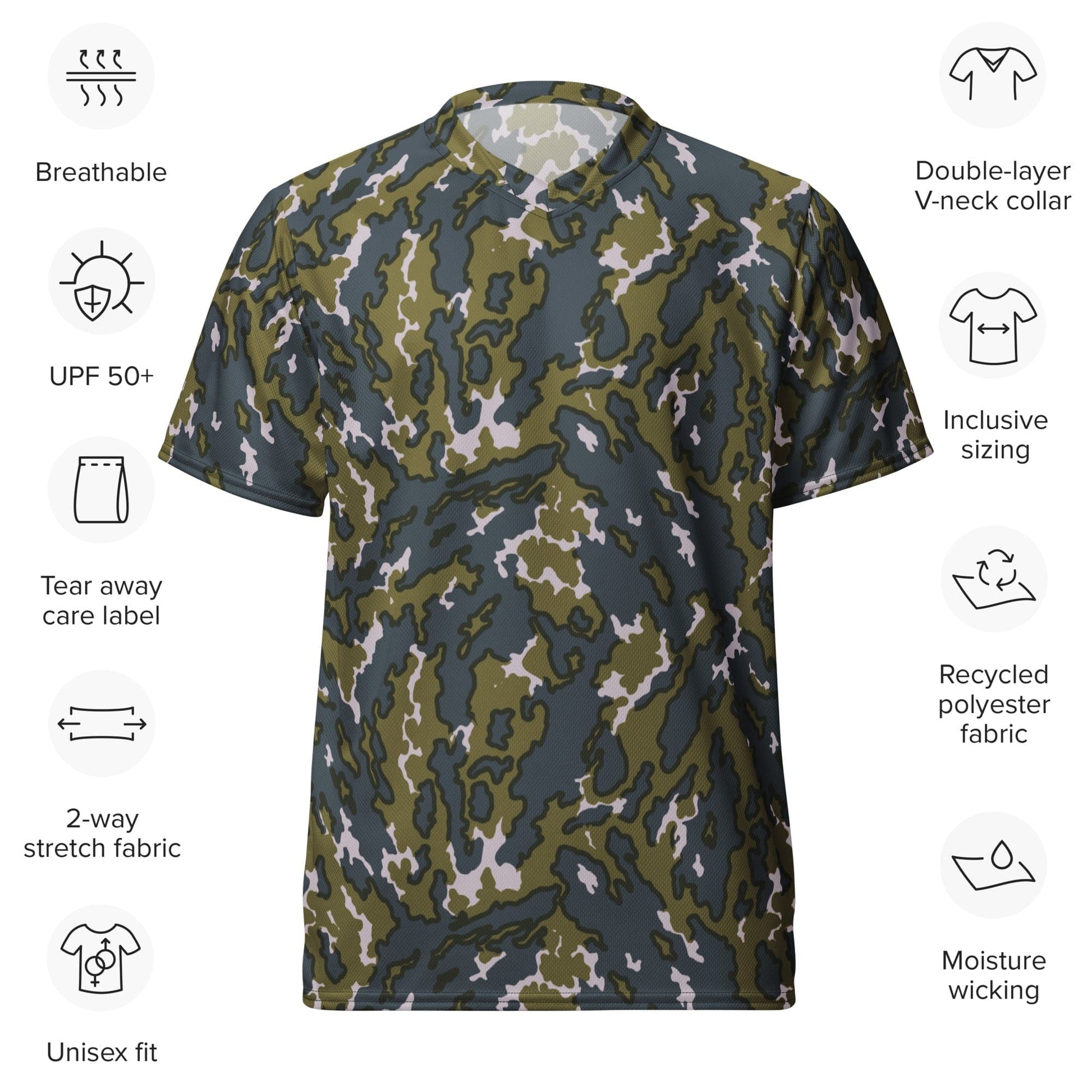 Russian Barvikha VSR Dubok Tundra CAMO unisex sports jersey - Unisex Sports Jersey