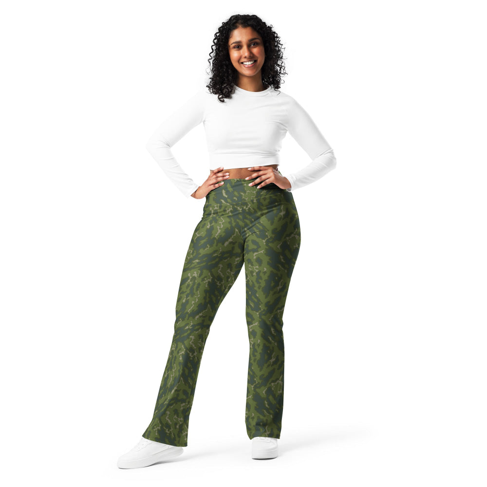 Russian Barvikha VSR Dubok Woodland CAMO Flare leggings - Womens Leggings