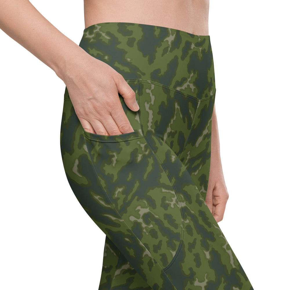 Russian Barvikha VSR Dubok Woodland CAMO Leggings with pockets - Womens With Pockets