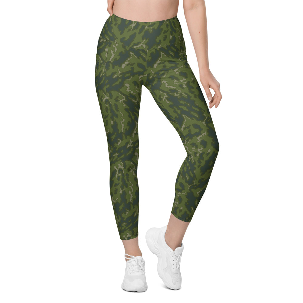 Russian Barvikha VSR Dubok Woodland CAMO Leggings with pockets - Womens With Pockets