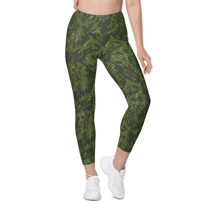 Russian Barvikha VSR Dubok Woodland CAMO Leggings with pockets - Womens With Pockets