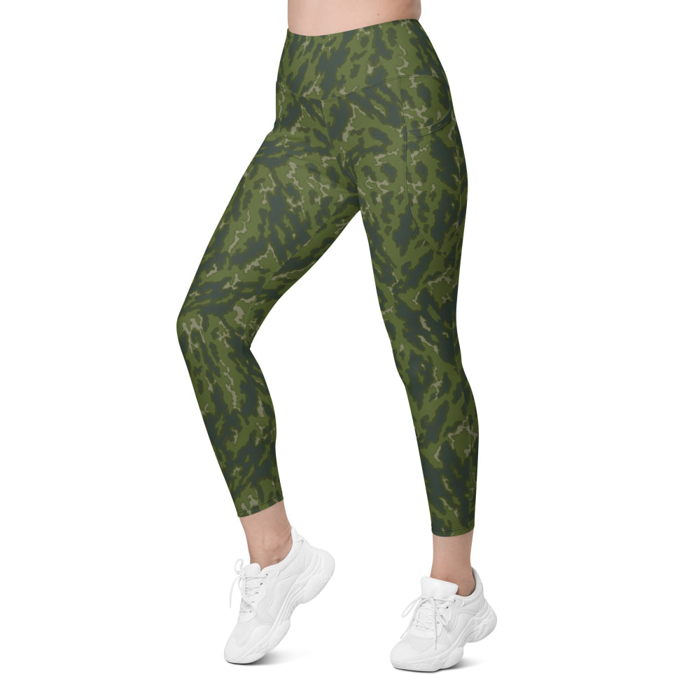 Russian Barvikha VSR Dubok Woodland CAMO Leggings with pockets - Womens With Pockets