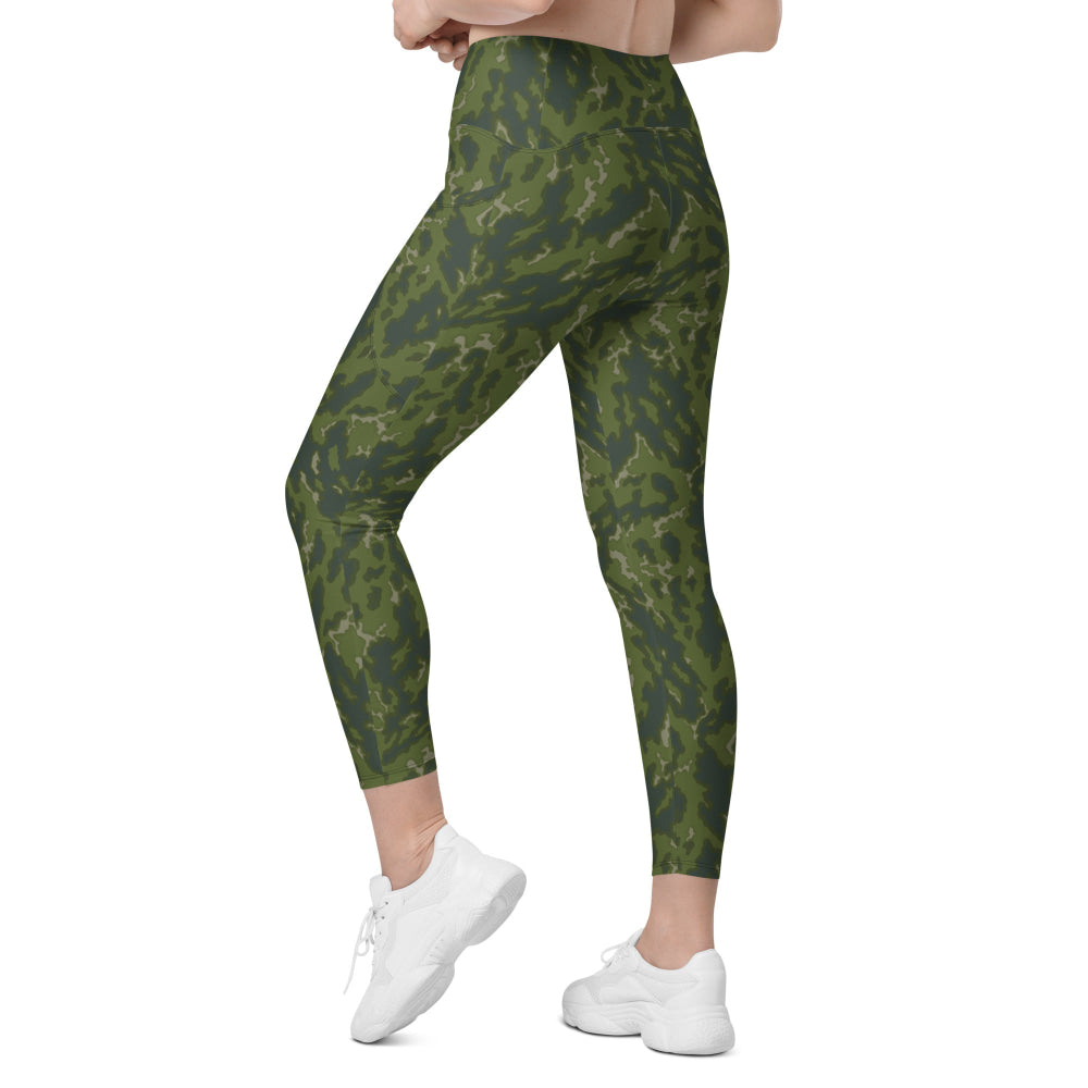 Russian Barvikha VSR Dubok Woodland CAMO Leggings with pockets - Womens With Pockets