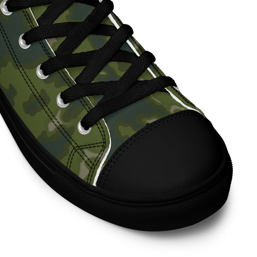 Russian Barvikha VSR Dubok Woodland CAMO Men’s high top canvas shoes - Mens High Top Canvas Shoes