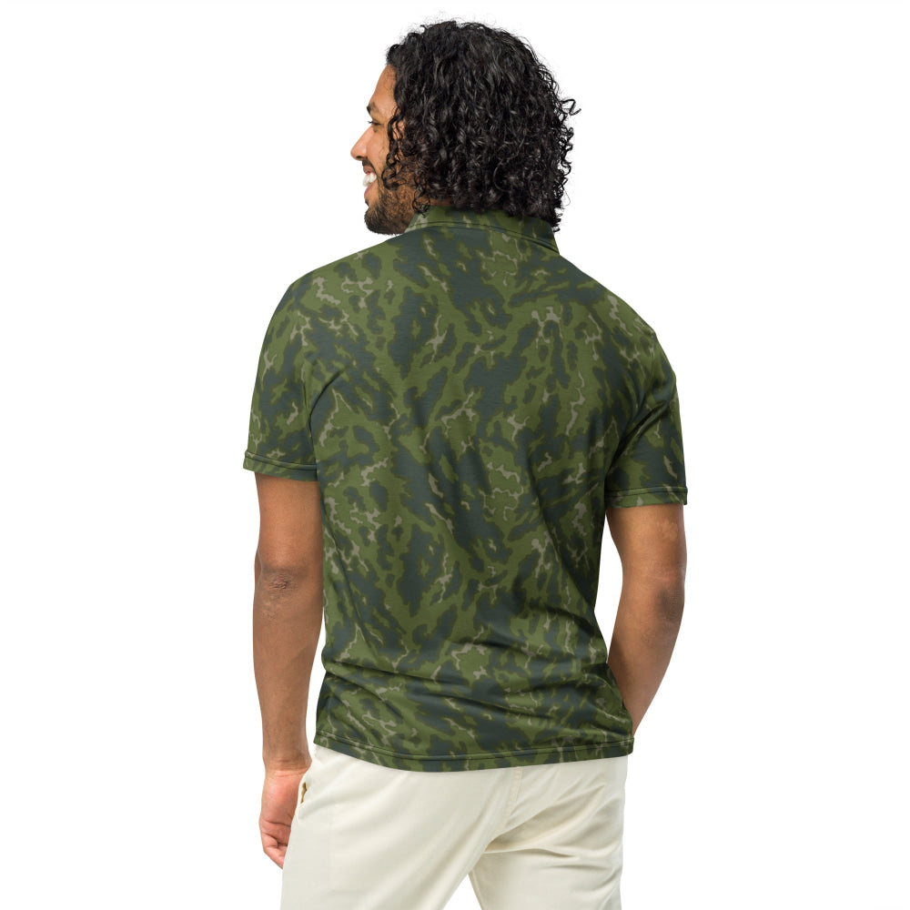 Russian Barvikha VSR Dubok Woodland CAMO Men’s slim fit polo - Mens Slim Fit Polo