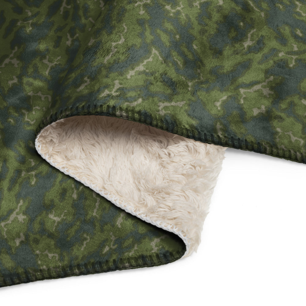 Russian Barvikha VSR Dubok Woodland CAMO Sherpa blanket - Blanket