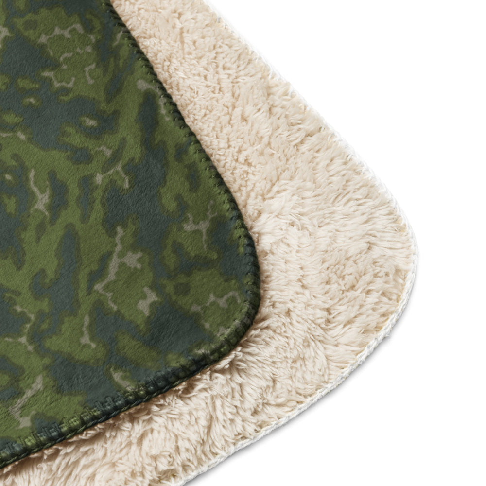 Russian Barvikha VSR Dubok Woodland CAMO Sherpa blanket - Blanket