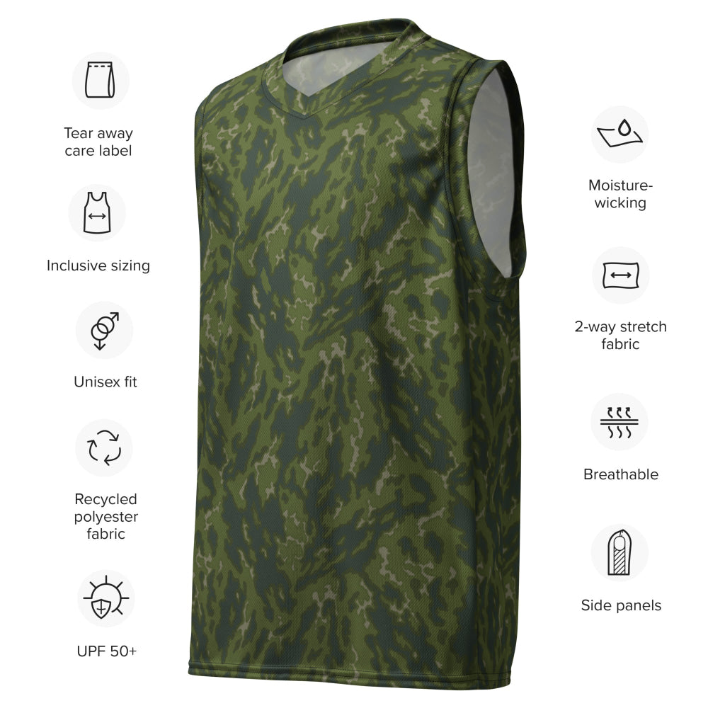 Russian Barvikha VSR Dubok Woodland CAMO unisex basketball jersey - Unisex Basketball Jersey