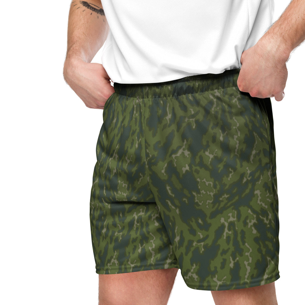 Russian Barvikha VSR Dubok Woodland CAMO Unisex mesh shorts - Mesh Shorts