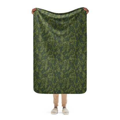 Russian Barvikha Woodland CAMO Sherpa blanket - 37″×57″ - Blankets
