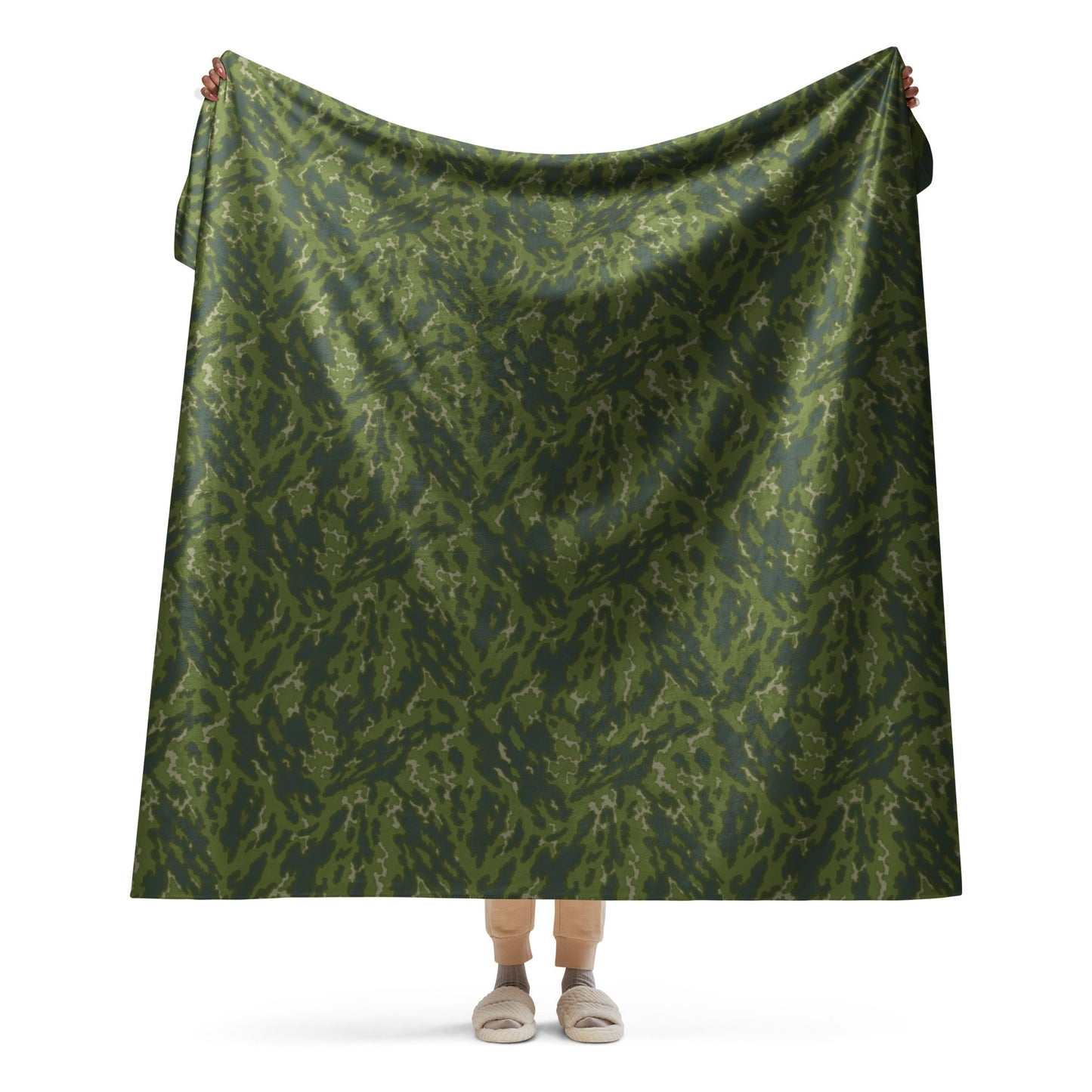 Russian Barvikha Woodland CAMO Sherpa blanket - 60″×80″ - Blankets