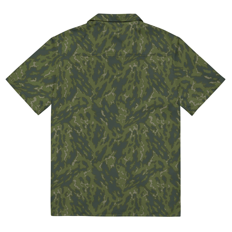 Barvikha Woodland Russian CAMO Unisex Short-Sleeve Button Shirt - Button-Up