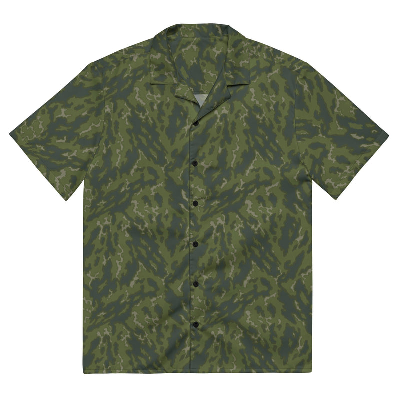 Barvikha Woodland Russian CAMO Unisex Short-Sleeve Button Shirt - 2XS - Button-Up